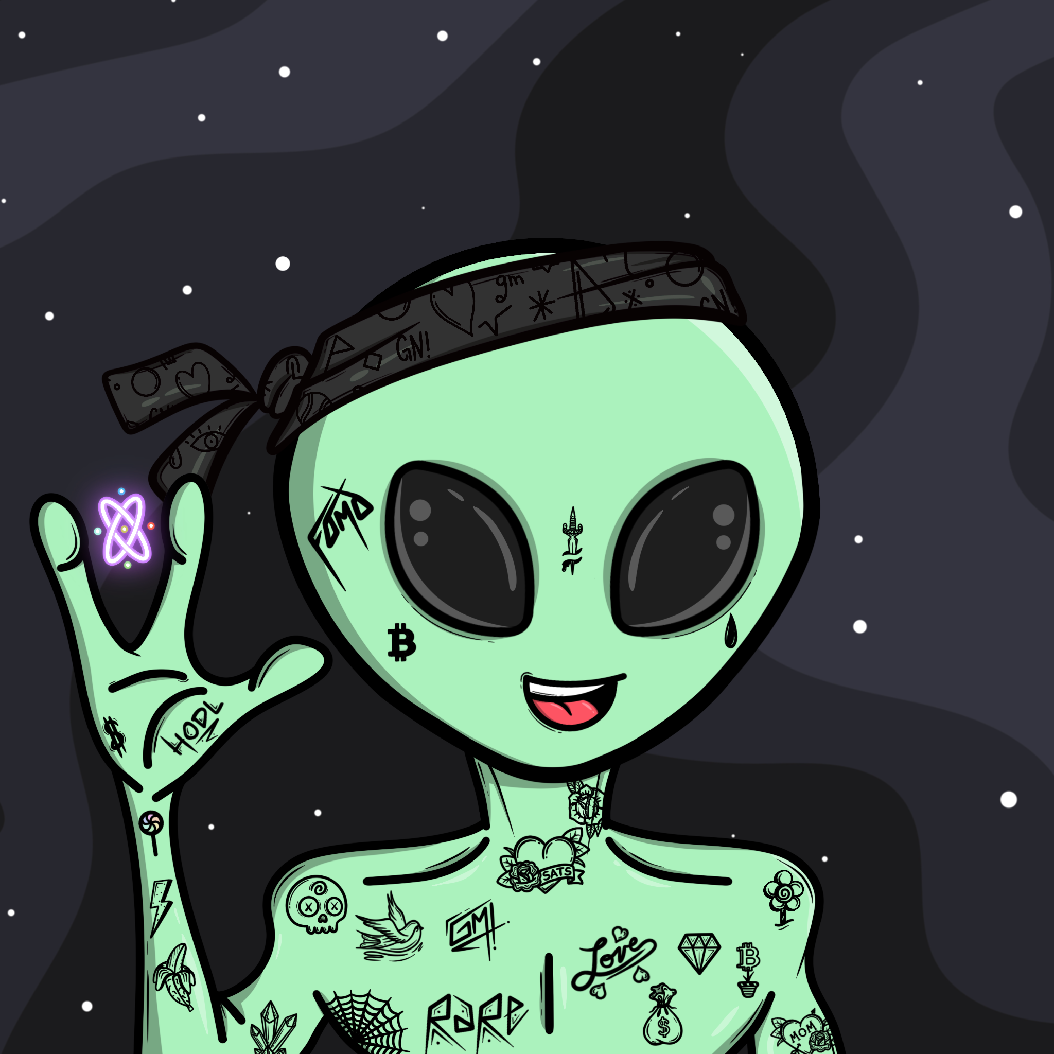 Image of Alien Fully Tattooed